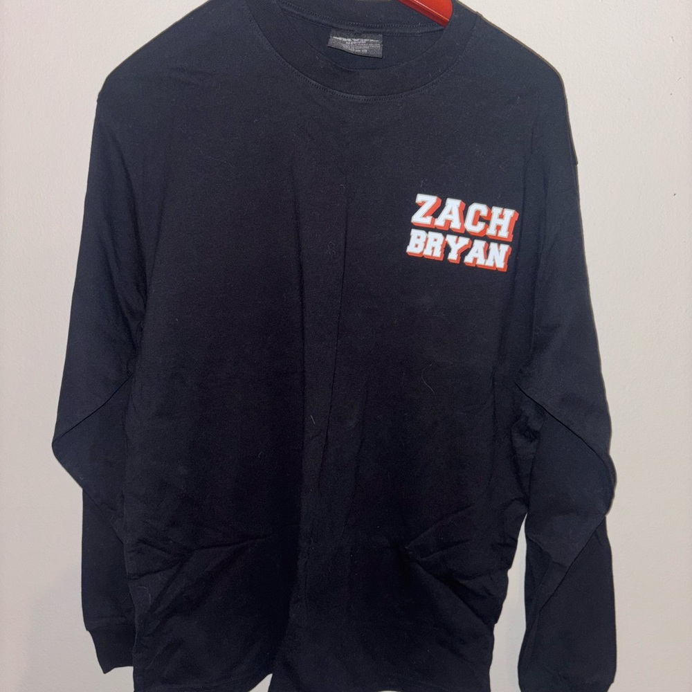 Black Zach Bryan Long Sleeve Shirt
